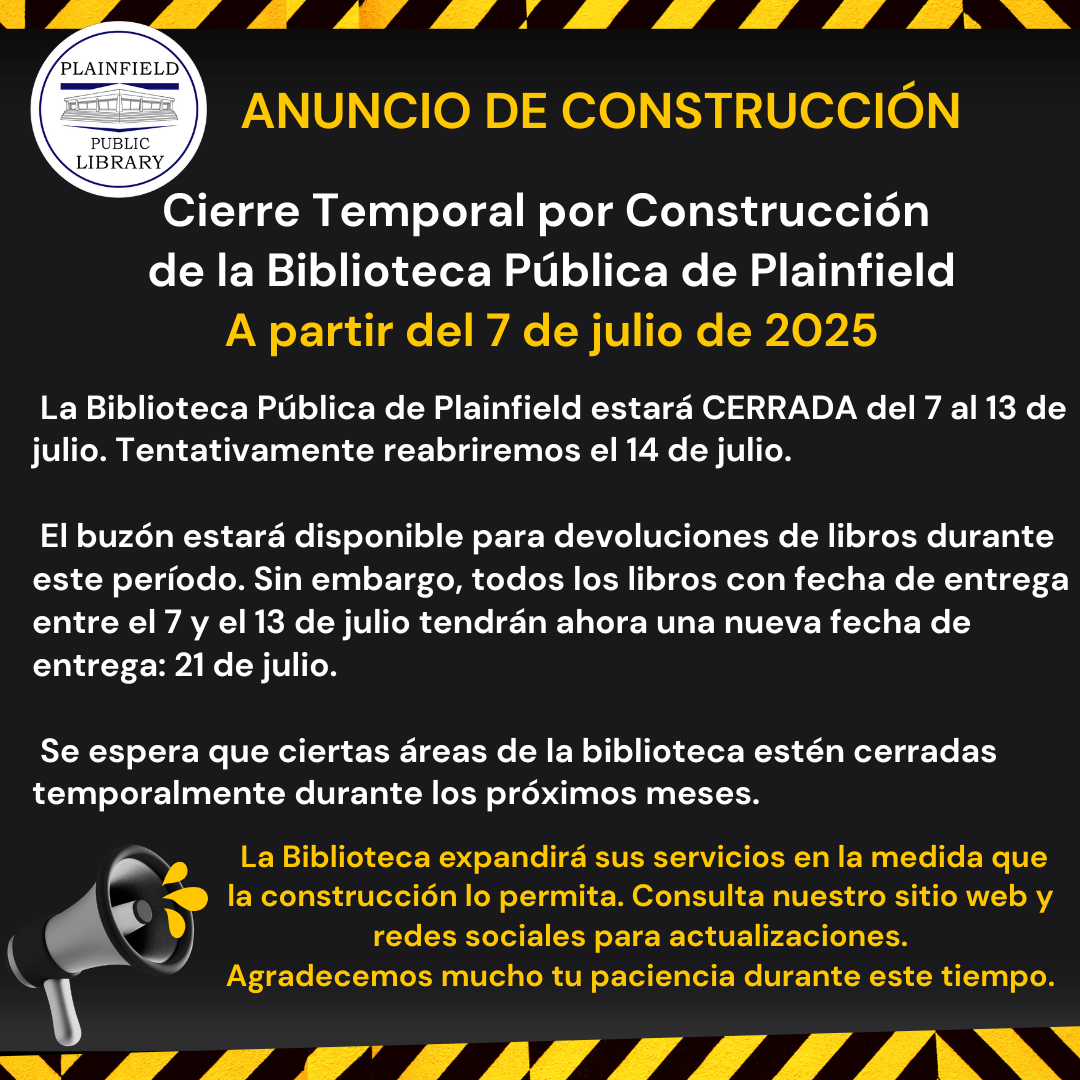 Spanish language construction closure announcement